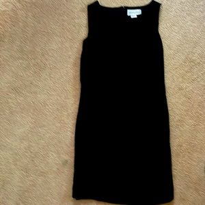 Bloomingdale’s navy sheath dress